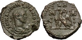 Numerian (283-284). BI Tetradrachm, Alexandria mint, 283-284. D/ Bust right, laureate, draped, cuirassed. R/ Eagle standing left, head right, holding ...