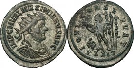 Maximian (286-310). BI Antoninianus, Ticinum mint, 290-291. D/ Bust right, radiate, draped, cuirassed. R/ Jupiter standing left, head right, holding t...