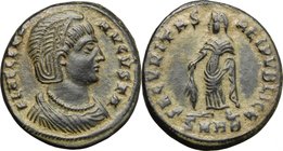 Helena, mother of Constantine I (Augusta 324-330). AE 18mm, Heraclea mint, 325-326. D/ Bust right, diademed, draped. R/ Securitas standing left, holdi...