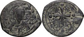 Nicephorus III Botaniates (1078-1081). AE Follis, Constantinople mint, 1078-1081. D/ Bust of Christ Pantokrator facing, cross-nimbed, holding book. R/...