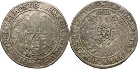 Germany. German States, Saxony. Johann Georg I (1615-1656). AR Kippertaler zu 40 Groschen, 1621. Rahnenführer 122. AR. g. 25.10 mm. 43.00 Toned. About...