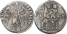 Italy. Pisa. Republic. AR Grosso, 1296-1312. MIR 410. CNI 25-30. AR. g. 1.68 mm. 19.00 From masterly engraved dies. Heavily toned. VF.