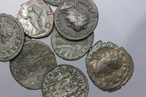 Roman Empire. Multiple lot of twenty (20) unclassified Antoniniani, including: Salonina, Carinus, Gallienus, Diocletian, Valerian and Probus. BI/AE. G...