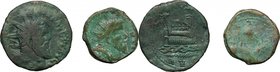 Roman Empire. Postumus (259-268). Multiple lot of two (2) unclassified AE coins. AE. F:Good F.