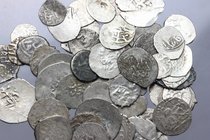 Islamic world. Multiple lot of sixtyone (61) unclassified AR coins. AR. F.