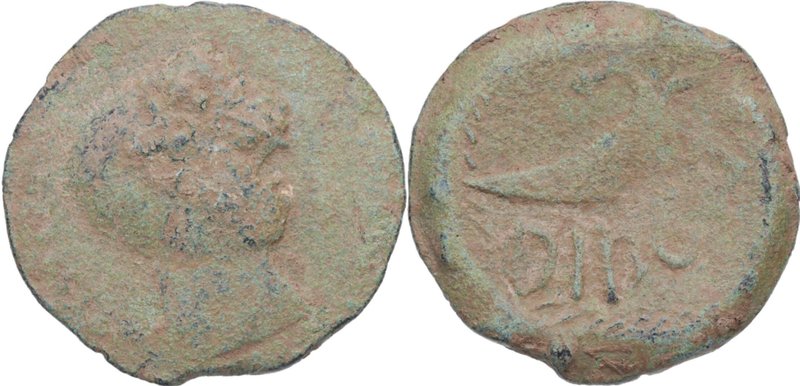 150-50 aC. Dipo. Elvas (Portugal). Denario. AB 897. Ae. 15,92 g. Rara. BC+. Est....