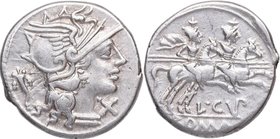 147 aC. Familia Cupienna. Roma. Denario. FFC 665. Ag. 3,81 g. EBC-. Est.150.