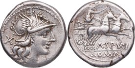 139 aC. Familia Spurilia. Roma. Denario. FFC 1131. Ag. 3,77 g. EBC-. Est.140.