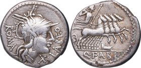 126 aC. Familia Casia. Roma. Denario. FFC 554. Ag. 3,88 g. Atractiva. EBC-. Est.90.
