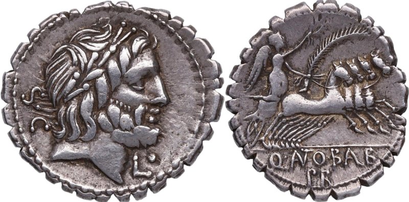83-82 aC. Familia Antonia. Auxiliar de Roma. Denario. FFC 158. Ag. 3,91 g. Escas...