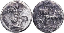 27 aC-14 dC. Augusto (27 aC-14 dC). IMP CESAR. Denario. RIC 264. Ag. 3,33 g. Atractiva. MBC. Est.400.