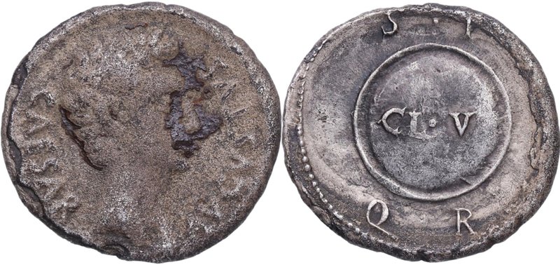 27 aC-14 dC. Augusto (27 aC-14 dC). STQRCLV. Denario. FFC 213. Ag. 3,64 g. BC+ /...