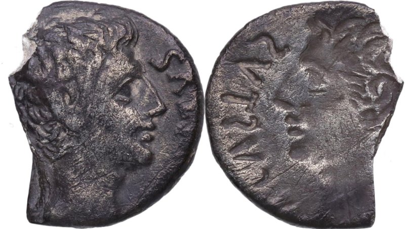 27 aC-14 dC. Augusto (27 aC-14 dC). Denario. RIC 26. Ag. 2,57 g. Incuso. (EBC-)....