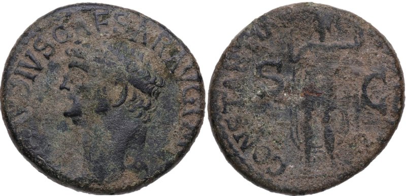 41-54 dC. Claudio I . Constantiae Avgvsti. As. RIC 111. Ae. 11,48 g. MBC-. Est.6...