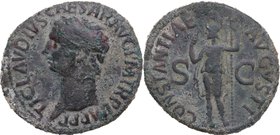 42 dC. Claudio I (41-54). CONSTANTIAE AVGVSTI. As. RIC 111. Ae. 10,32 g. BC+ / MBC-. Est.100.