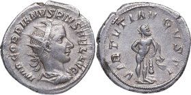 238-244 dC. Gordiano III. Virtuti Augusti. Roma. Antoniniano. Ae. 4,08 g. EBC-. Est.60.