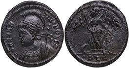 307-337 dC. CONSTANTINOPOLIS. Lugdunum. Nummus. RIC VII Lyons 246. Ae. 2,65 g. EBC-. Est.30.