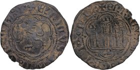 1390-1406. Enrique III . Burgos. Blanca. Mar 771. Ve. 1,55 g. MBC / MBC+. Est.40.