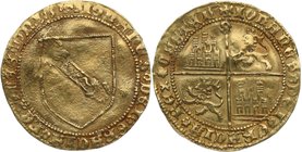 1406-1454. Juan II (1406-1454). Sevilla. Dobla de la Banda. Mar 791. Au. 4,48 g. MBC+. Est.1100.