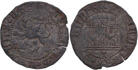 1454-1474. Enrique IV . Toledo. Maravedí. Mar 975. Ve. 1,84 g. MBC+ / EBC-. Est.70.