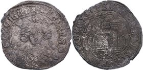 1454-1474. Enrique IV (1454-1474). Sevilla. Cuartillo. Mar 1023. Ag. 3,83 g. Adorno Flor. MBC. Est.70.