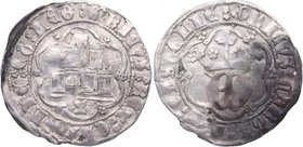 1454-1474. Enrique IV (1454-1474). Cuenca. 1/2 Real. Mar 923. Ag. 1,60 g. Manchita. Escasa. MBC+. Est.350.