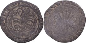 1469-1504. Reyes Católicos (1469-1504). S y Estrella. Sevilla. 1/4 real. Cy 10. Ag. 0,76 g. Atractiva. Rara. MBC- / MBC. Est.400.