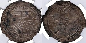 1482-1506. Felipe I el Hermoso. Holanda-Brujas. Vladaneren. Doble Patard. Ag. Certificada en NGC 4693353-027 en VF details. MBC. Est.140.
