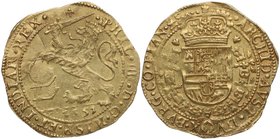 1651. Felipe IV (1621-1665). Países Bajos. Brujas (Flor de Lis). Soberano. Vti 1467. Au. 5,56 g. Atractiva. Rara. EBC- / EBC. Est.1500.