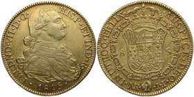 1815. Fernando VII (1808-1833). Nuevo Reino. 8 Escudos. JF. Cy 276. Au. 27,04 g. Escasa. MBC. Est.1200.