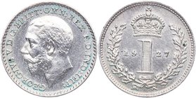 1927. Gran Bretaña. 1 Penny Maundy Prooflike. George V. Km 811a. 0,47 g. SC . Est.45.