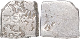 322-181 aC. India. Imperio Maurya. 1 karshapana. Ag. 3,30 g. MBC+ / EBC-. Est.30.