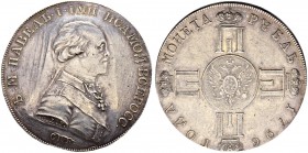 Paul I 
 Pattern Rouble 1796, St. Petersburg Mint, CLF. 20.58 g. Novodel. Bitkin H220 (R3). Severin 2378. Extremely rare!! 80 roubles acc. To Iljin! ...