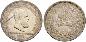 Alexander III 
 Rouble 1883, St. Petersburg Mint. Coronation. 20,57 g. Bitkin 217. Small scratch on reverse. Nice patina. Almost extremely fine. Рубл...