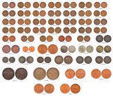 Other coins & lots / Другие монеты и лоты
Different Russian copper and silver coins. Various conditions. (54) Различные медные и серебряные российски...