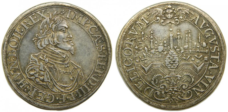 Alemania. Augsburg.Taler. 1641. Ferdinand III (1637-1657) (Dav.5039). (km#77) Th...