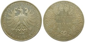 Alemania. Frankfurt Am Main. 2 Thaler. (3 1/2 Gulden). 1843. 37,09 gr Ag. (km#329). 
Grado: mbc+