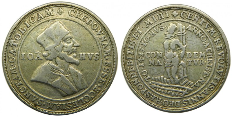 Alemania. 1369, †1415 Johannes. Germany . Medal. 22,35 Gr Ag. (41,3 Ø). Reformat...