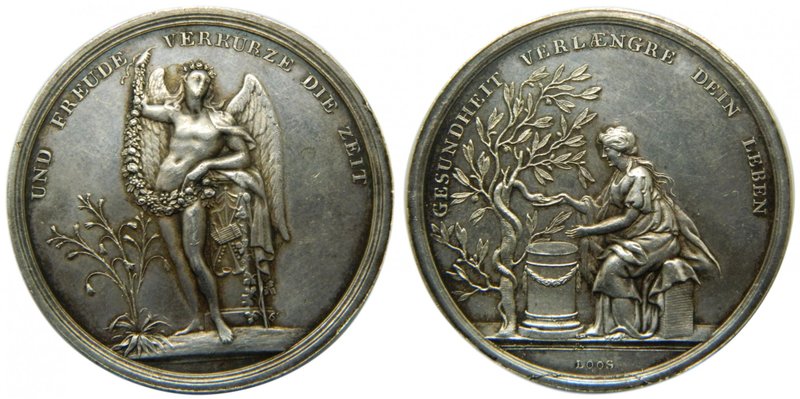 Alemania. Medal. 1800 Prussia. Brandenburg. 12,93 Gr Ag. (36,2 Ø) UND FREUDE VER...
