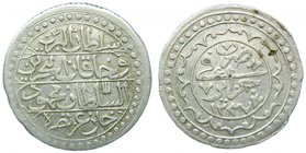 Argelia. 1 Budju. AH 1237 (1821). Mahmud II. (km# 68). 10,07 gr Ag. 
Grado: mbc