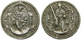 Austria. Medalla. 1550. Carlos V. ÖSTERREICH. HABSBURG. Karl V. 1506-1556 (gest.1558). (D) Silbergußmedaille 1550, aus der Schule Concz Welcz. Auf den...