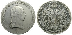 Austria. Thaler. 1824 A. Francisco II. 27,89 grs. Ag. (km#2162).
Grado: mbc