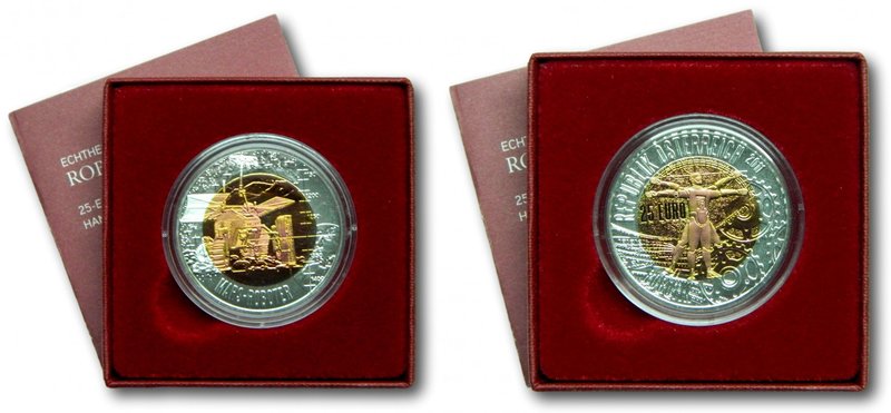Austria. 25 euros. 2010. Vienna. (km#3189). Erneuerbare Energie. Niobio color Az...