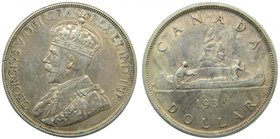 Canada. Dollar. 1936. Georgius V. (km#31). 23,31 gr Ag. 
Grado: mbc