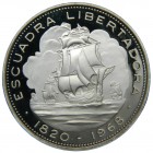 Chile. 10 pesos. 1968. Escudra Libertadora. (km#183). 45 gr Ag 999. (mintage.1215).
Grado: proof