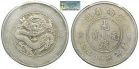 China . Yunnan. 1911. (Dollar) LM-421 (km#258) PCGS Genuine Cleaned XF Detail 
Grado: XF