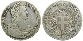 Eritrea. Tallero. 1918 R. Italian Colony. (km#5). 27,95 Gr Ag. Vittorio Emanuele III. 
Grado: mbc
