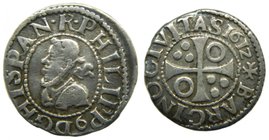 FELIPE III. (1598-1621). 1612. Barcelona. 1/2 croat. (Cal.535). 1,48 gr ag.
Grado: mbc