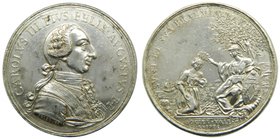 CARLOS III. Medalla Sociedad Valenciana. 1785. Creación de los Estatutos de la Sociedad Económica de Amigos del País. ("Medallero Valenciano" pág.64. ...