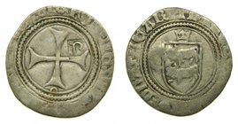 Francia . Reino de Navarra (Baja Navarra). Catalina de Bearn (1483-1517). Blanc con resello B gótica en r/. PA- y DUP- no catalogan. AR. 1,9 gr. Inédi...